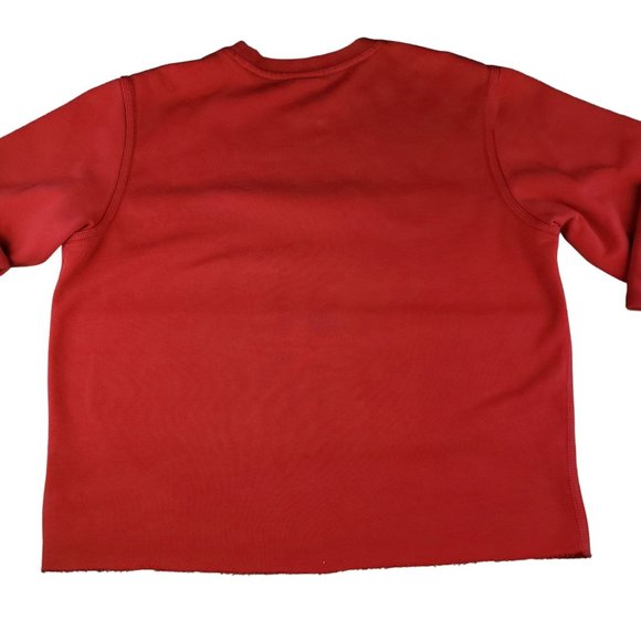 Nike Upcycle Demand Justice Red Sweatshirt Medium Activist Statement - Picture 6 of 8